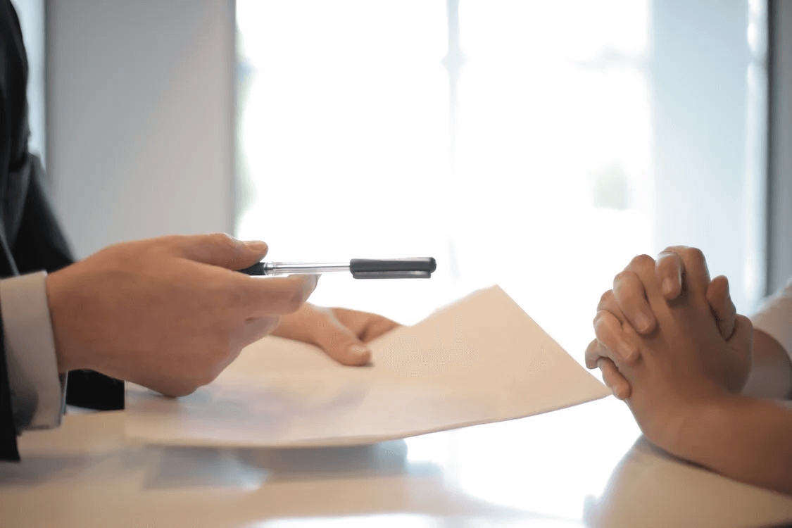 Divorce Negotiation Spouses negotiating during divorce mediation