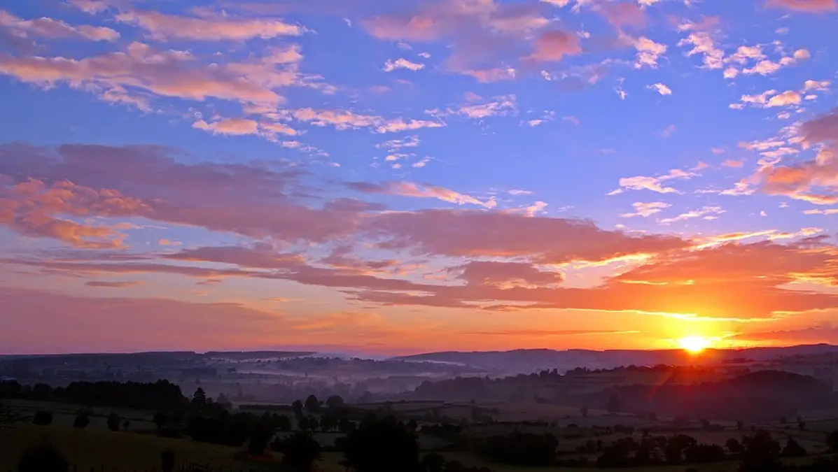 This is a photo of a sunset. his is a photo of a sunset.